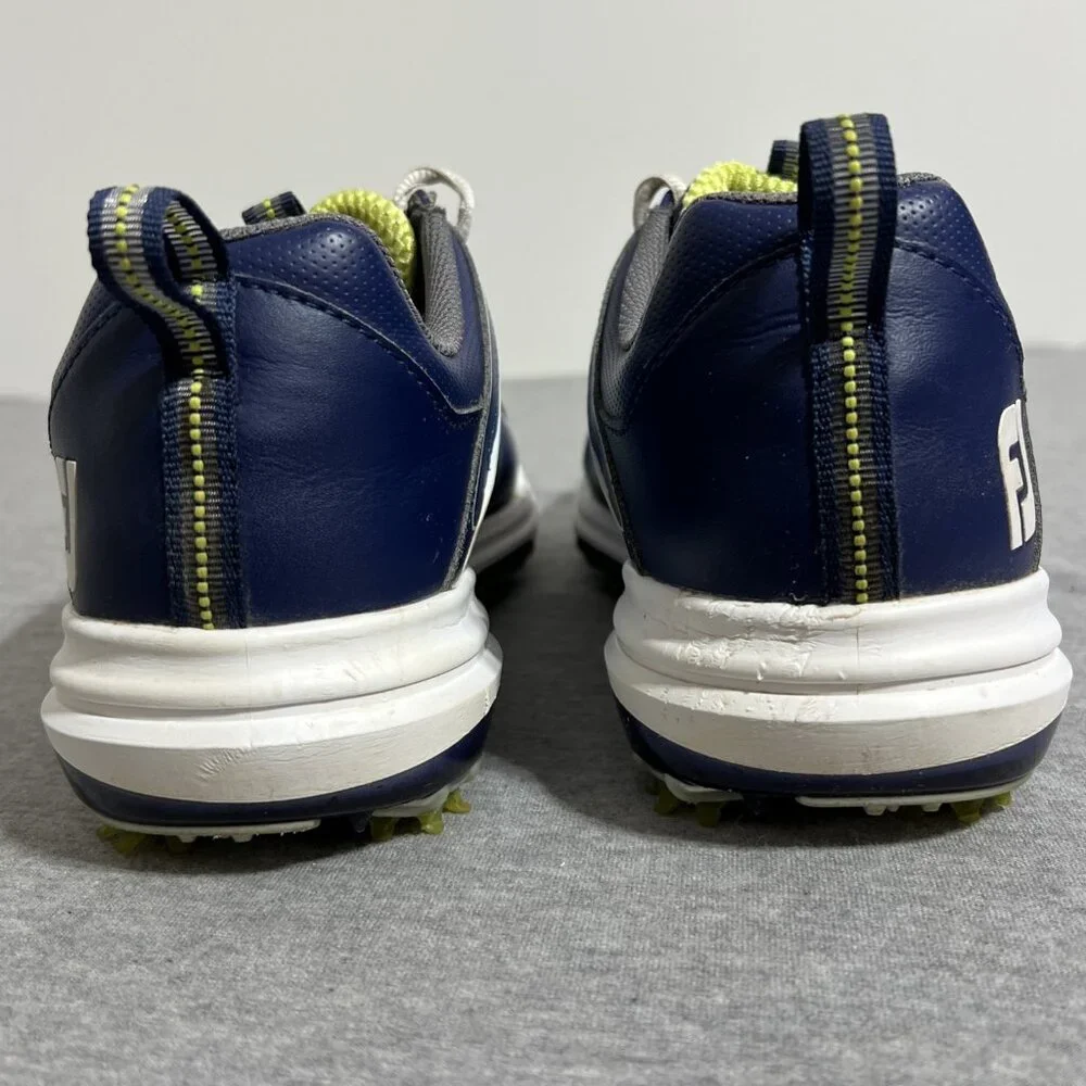 FootJoy FJ Fury Golf Shoes‎ Men's Size 8 M Navy Blue Green Spikes 51101